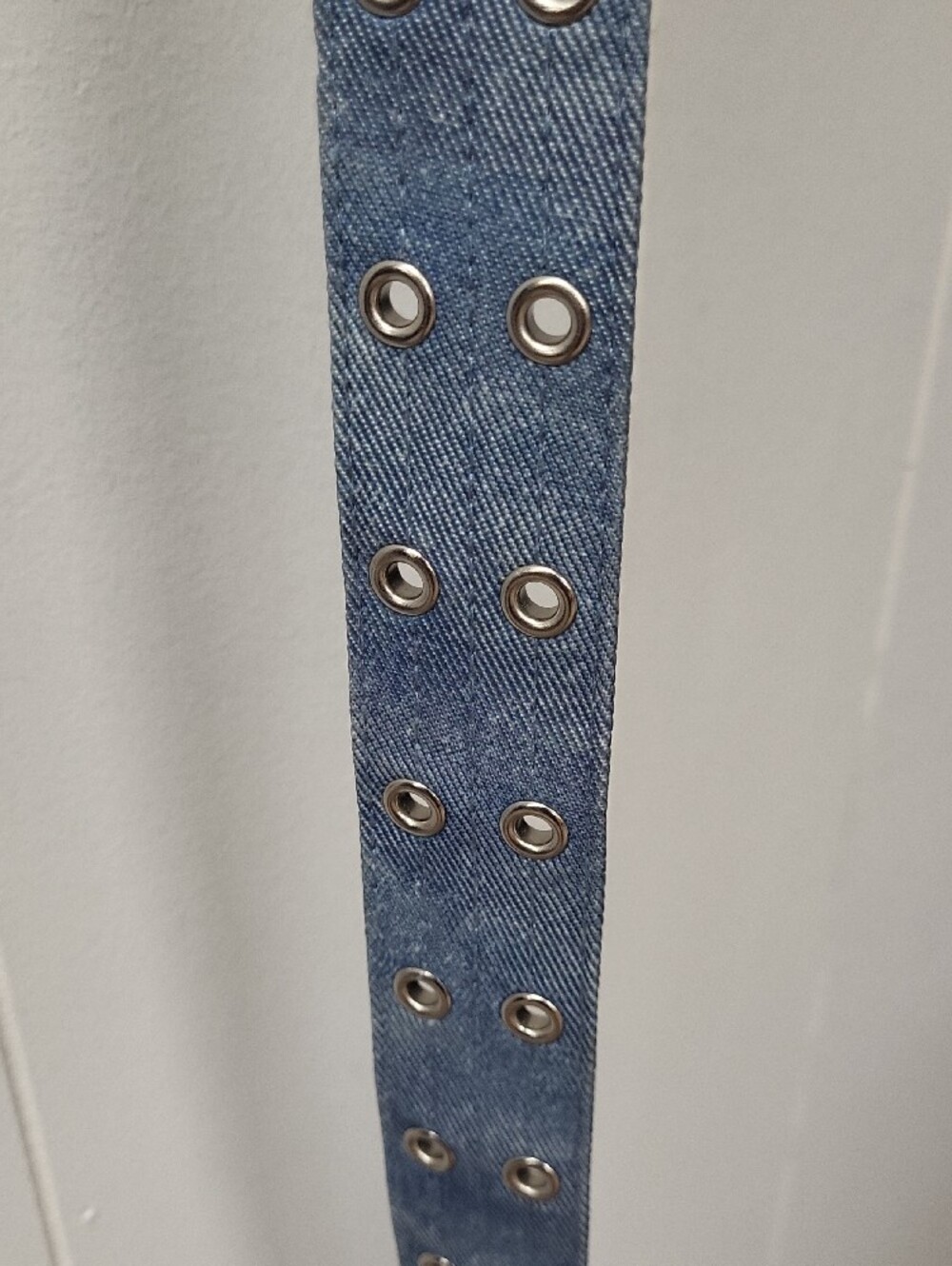 NWT, wild fable Light Blue Denim Double-Prong Silver Buckle Belt, MED - Picture 4 of 4